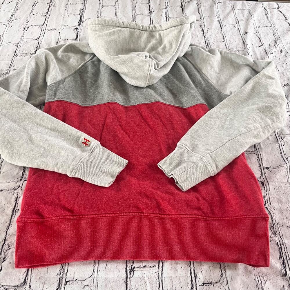 Ohio State HOMAGE Hoodie Scarlett Gray Cotton Size M Buckeyes Womens Oversized - Picture 4 of 5